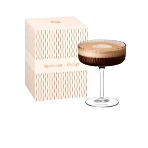 Nespresso X Fusalp 335mL GLASS BARISTA COCKTAIL Martini XMAS Limited    NEW
